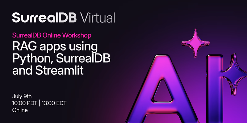 RAG Apps with Python, SurrealDB & Streamlit