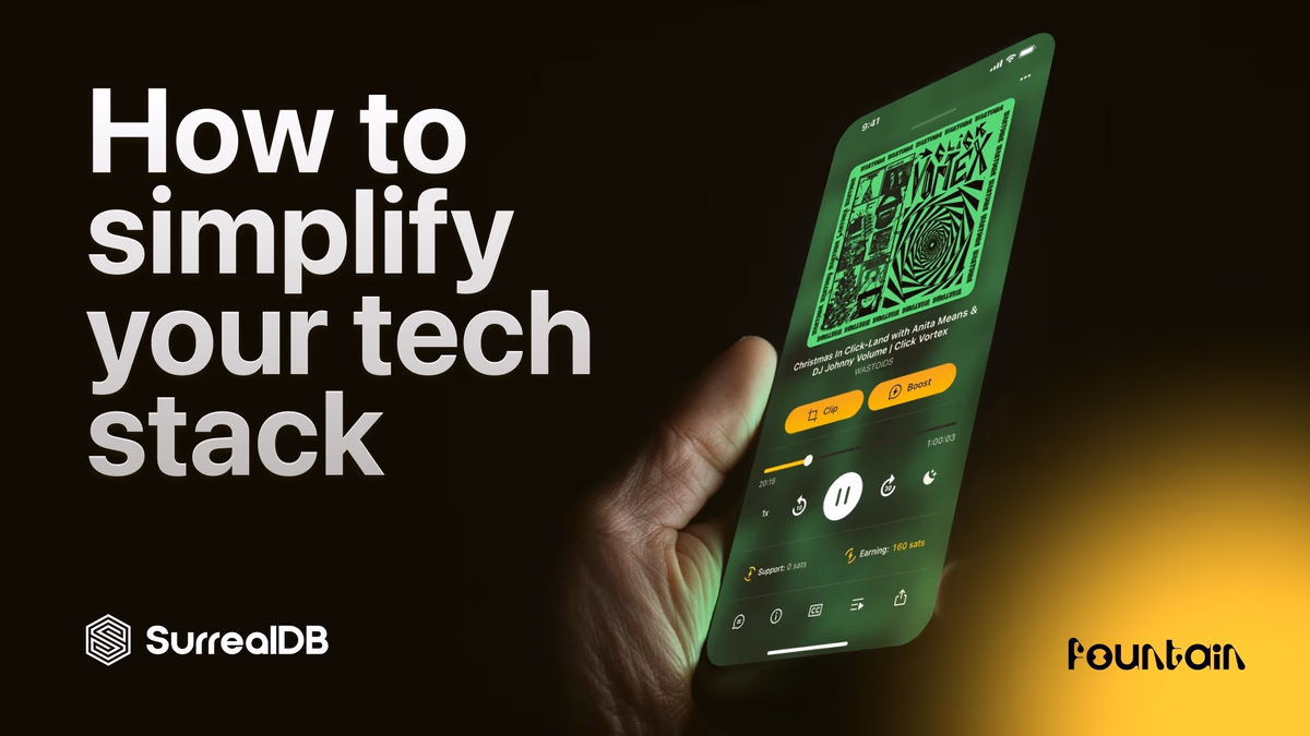 How to Simplify Your Tech Stack with SurrealDB