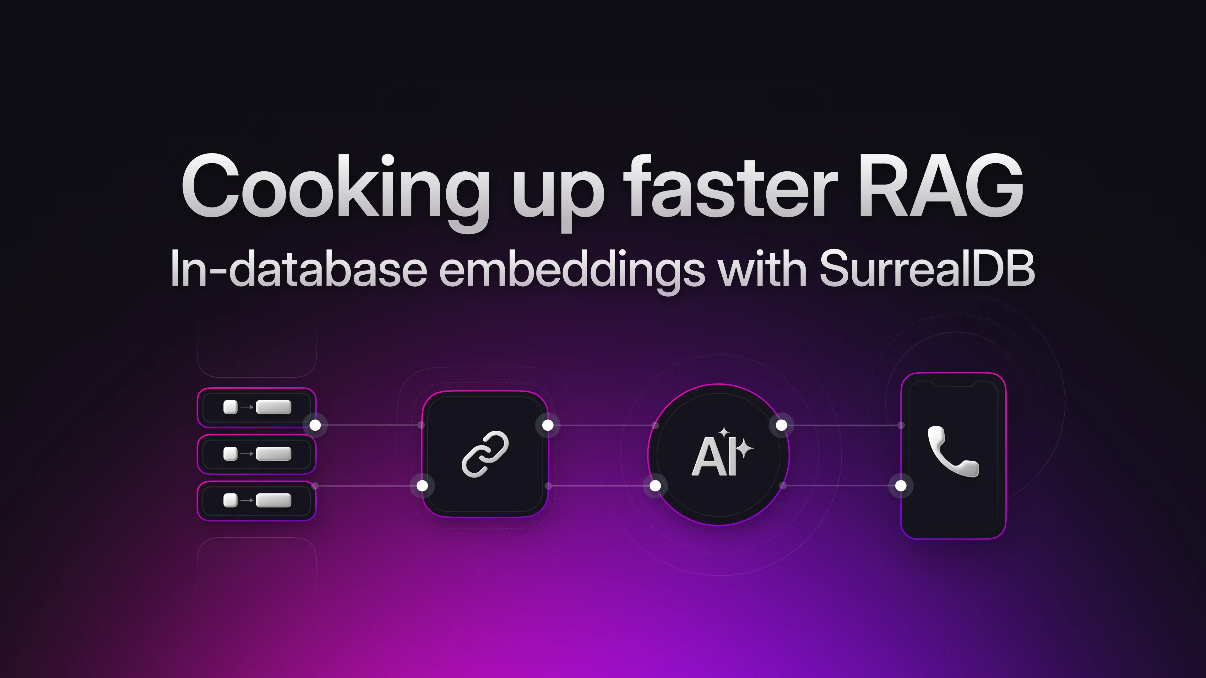 Cooking up faster RAG using in-database embeddings in SurrealDB