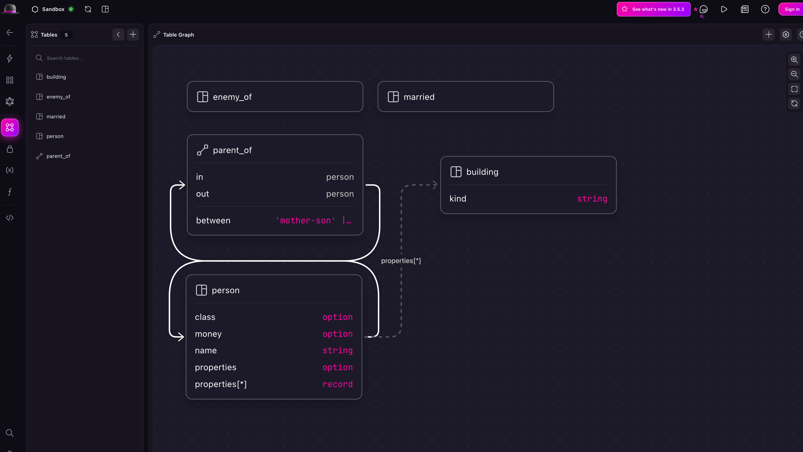 Improved Chapter 8 schema in the Surrealist Design view.