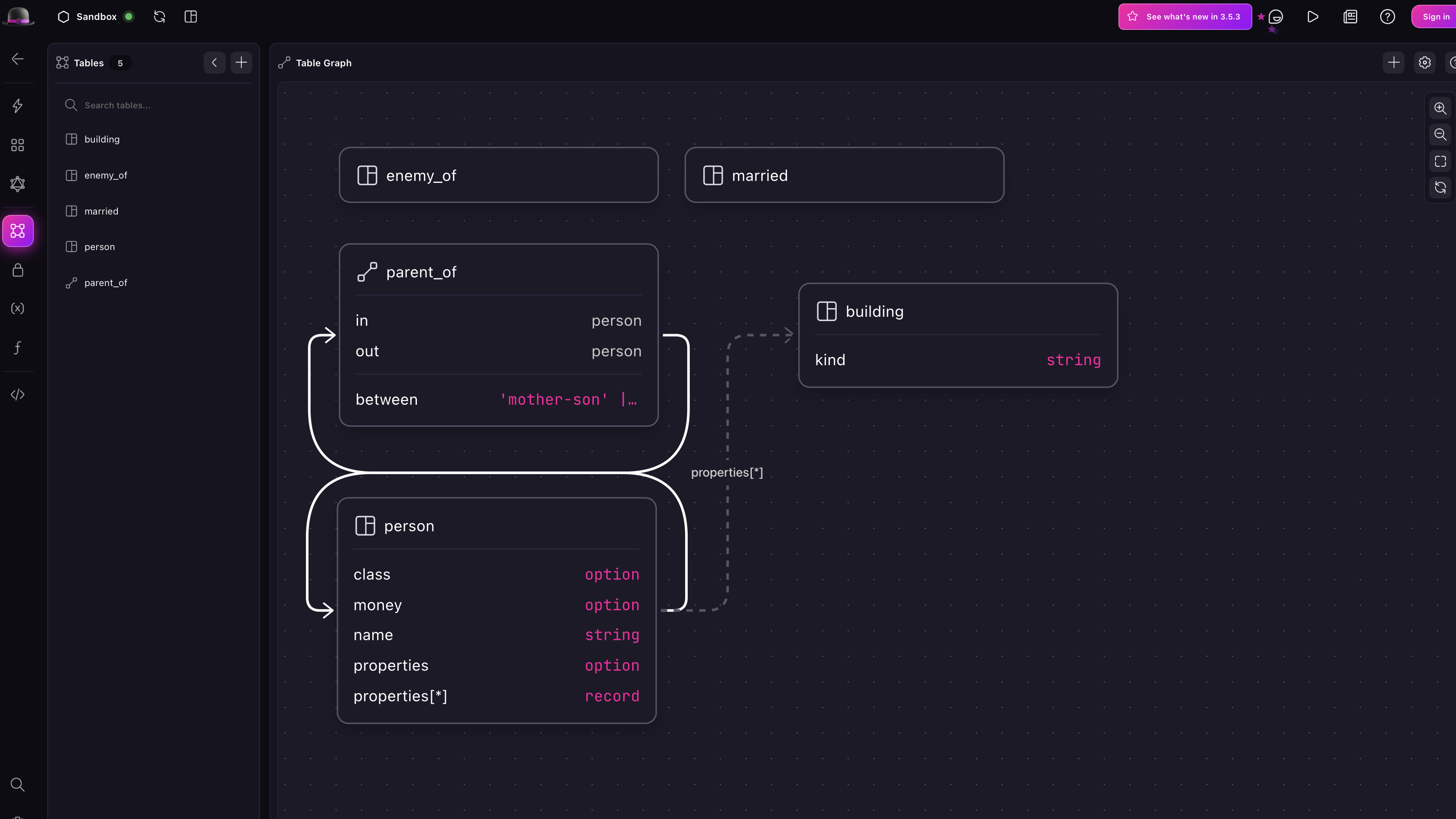 Improved Chapter 8 schema in the Surrealist Design view.