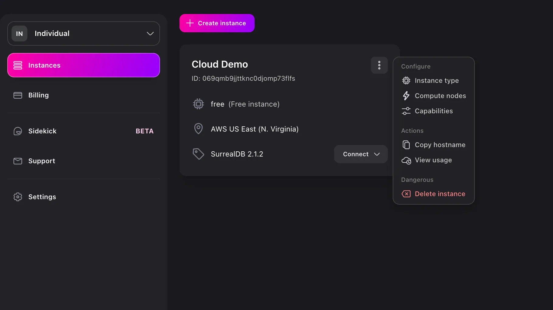 Configure an Instance