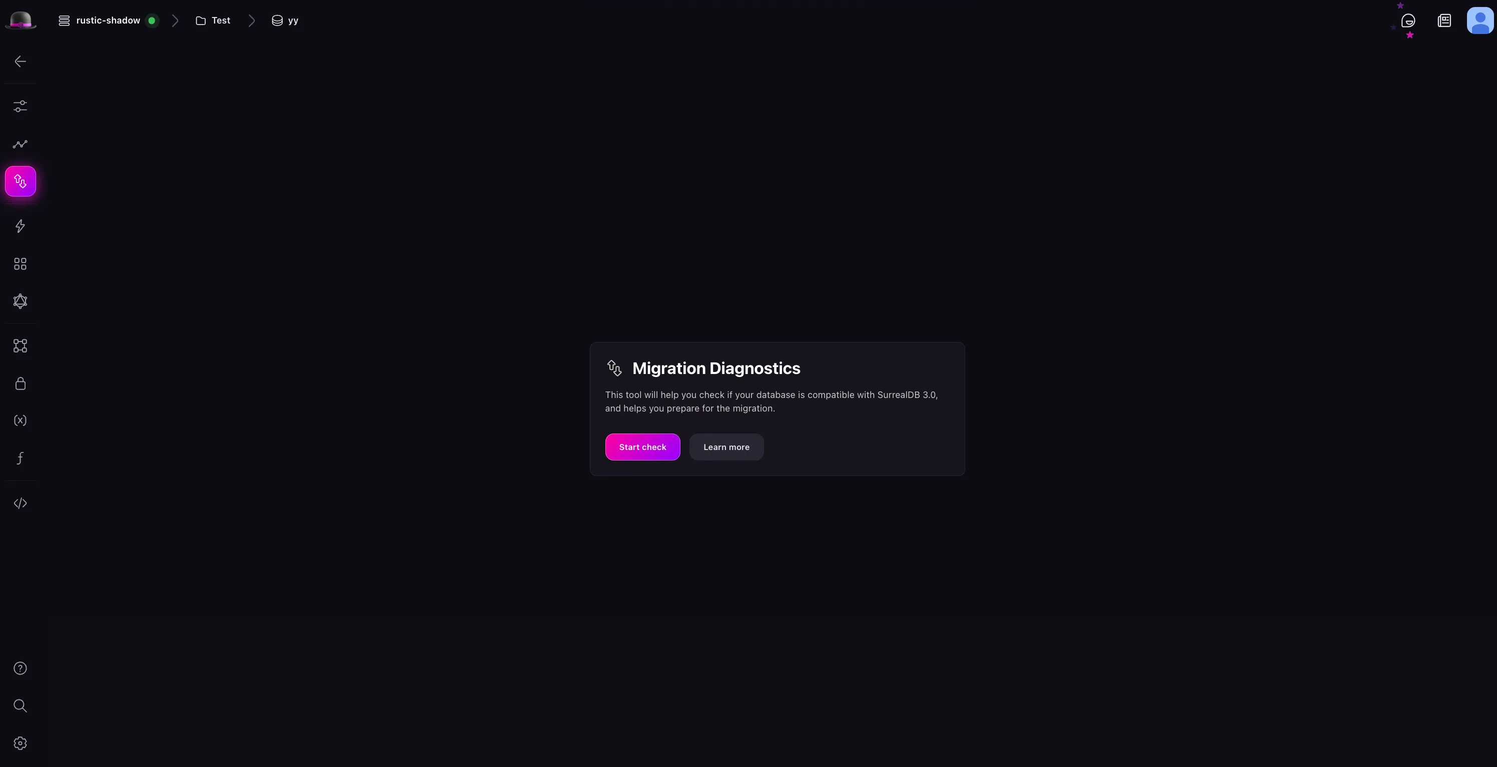 Surrealist migration diagnostics