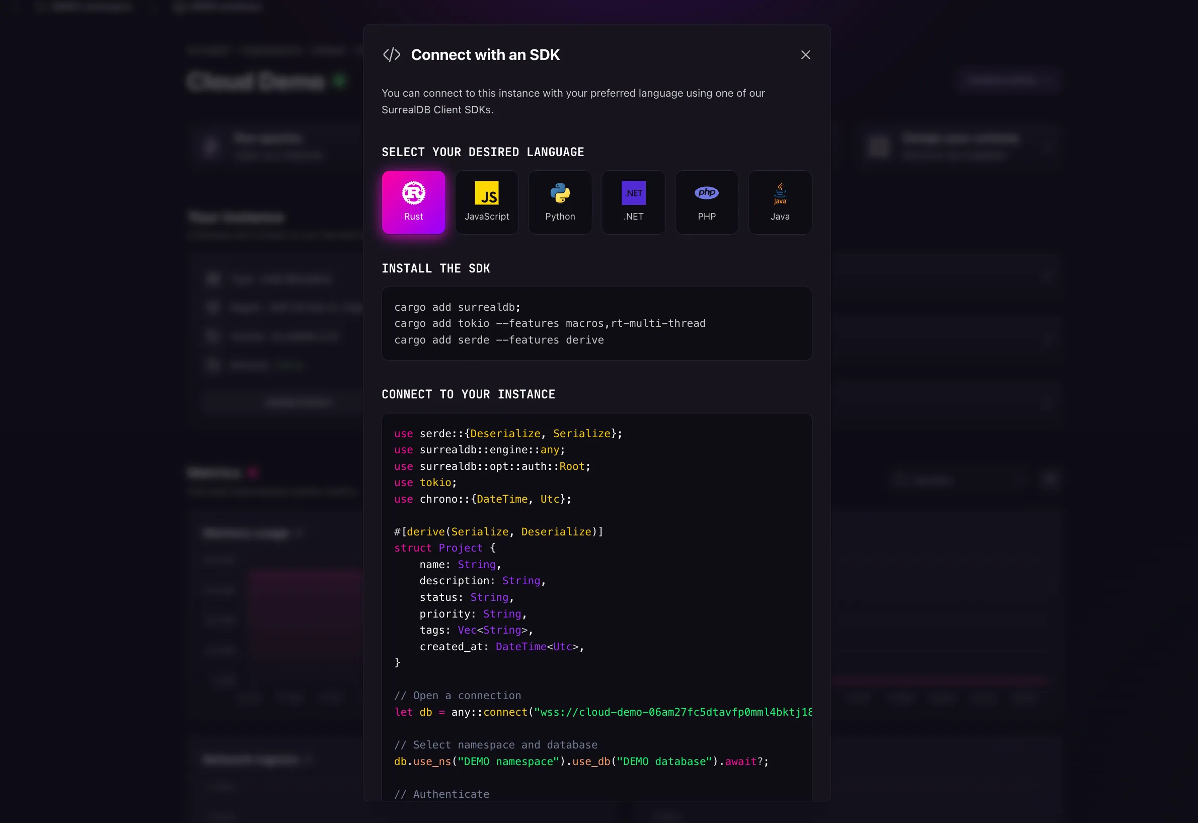Open in SDK